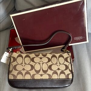 Coach Brown Signature Shoulder Bag